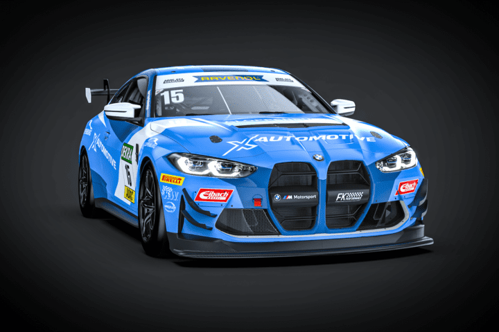BMW M4 GT4 Evo #15 von FK Performance Motorsport im XAutomotive Design für die ADAC GT4 Germany 2026